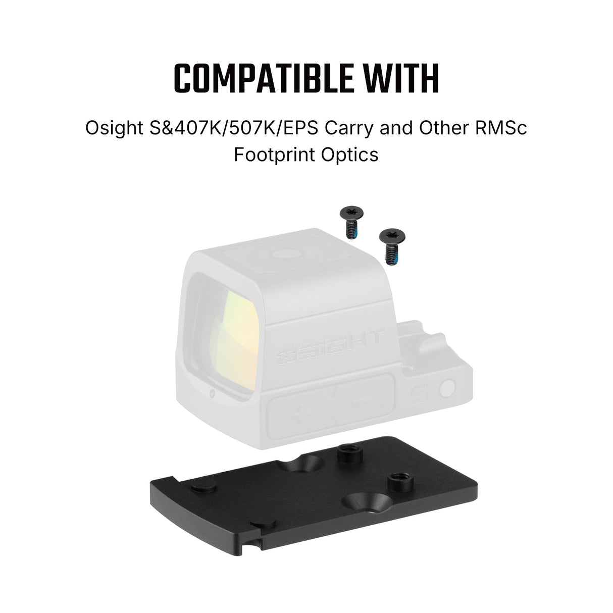 Adaptateur d'empreinte | de Trijicon RMR vers Shield RMSc & K-series empreinte - Ubitzu
