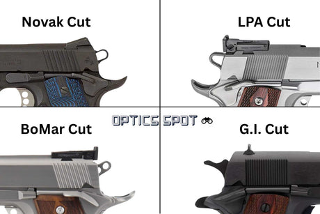 1911 [Novak Cut] red dot mount | Trijicon RMR footprint - Ubitzu