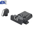 Organes de visée réglables pour Glock [G17 G19 G26 & other] | lignes blanches - Ubitzu