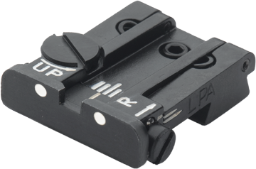 Browning Hi-Power [Sport Vigilante Mark III Practical HP40] hausse réglable | points blancs - Ubitzu