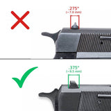 Browning Hi-Power [Vigilante Mark III Practical HP40] organes de visée réglables | blank - Ubitzu