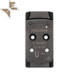 CZ P-10 plaque adaptatrice Optics Ready | Holosun K-series empreinte - Ubitzu