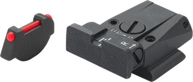 Ruger [P90 P91 P93 P94 P95 P97] organes de visée réglables | fibre optique - Ubitzu