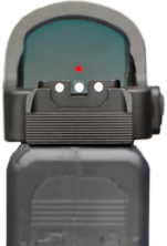 Semi-adjustable co-witness sights for Glock MOS [G17 MOS G19 MOS & other] | luminescent dots - Ubitzu