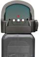 Semi-adjustable co-witness sights for Glock MOS [G17 MOS G19 MOS & other] | white dots - Ubitzu