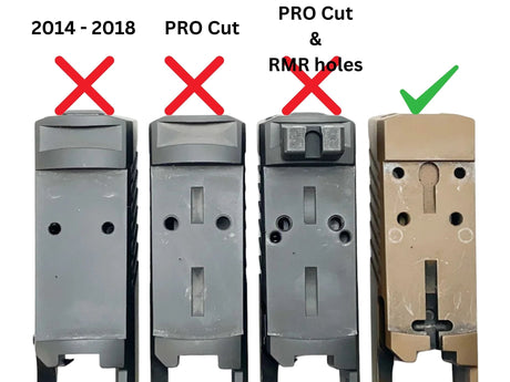 Sig P320 [models with removable rear sight] Optics Ready plate | type S [RMSc DPP & K-series footprint] - Ubitzu