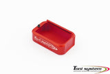 Tanfoglio talon de chargeur alu pour Large Frame | +2 cartouches - Rouge - Ubitzu